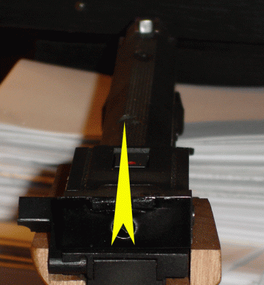 Rear sights for the IZH 35M with a triangular shape