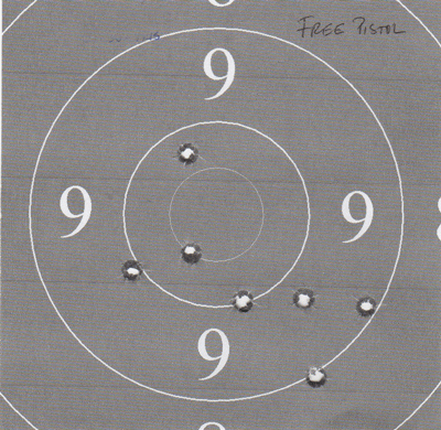 This morning at 50 yards, TOZ and CCI SV with just a slight bit of wind.