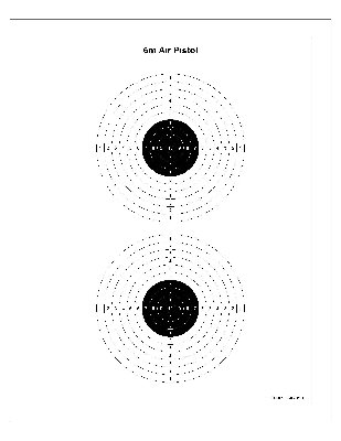 sample output of a 6m scale target for 10m air pistol - printed resolution is MUCH better