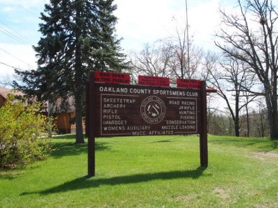 Oakland County Sportsmen's Club pistol shooting range, Clarkston, MI