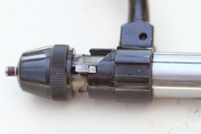 Picture of the cocking cam and lug in the position that most people are used to seeing them in the cocked position.  This is the position they must be in to insert the bolt into the action.